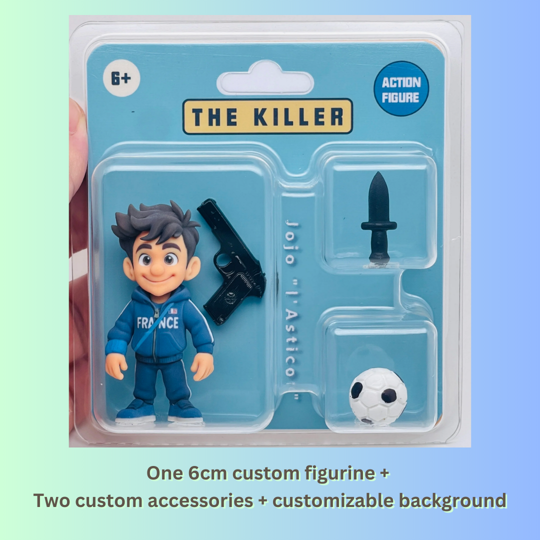 Starter Pack Retail Packaging Physical Action Figurine 3D Printed Stater Pack Custom Made Doll Personalised Toy Set Trending Toy Set